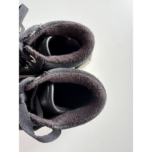 Kids' CONVERSE Chuck Taylor PC Black/Burnt Caramel Leather Boot Sneakers, Size 1 - Picture 11 of 16